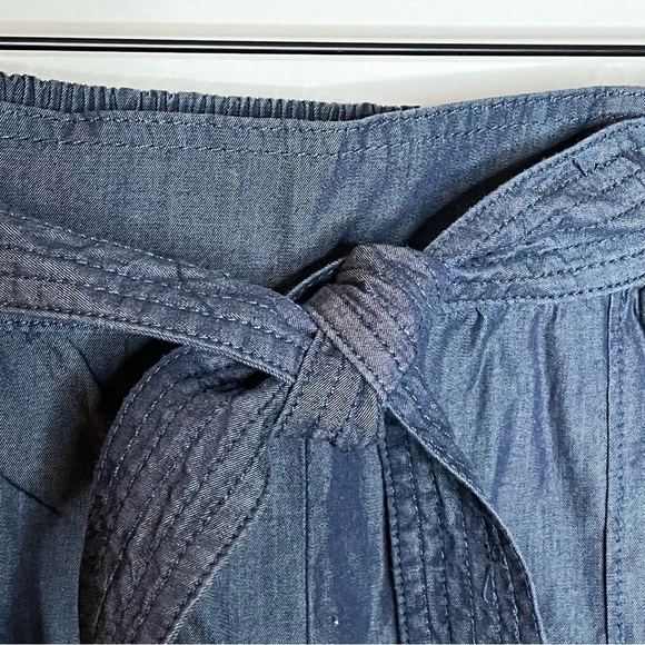 Anthropologie Traveler Chambray Tie-Waist Joggers XS - Picture 9 of 13